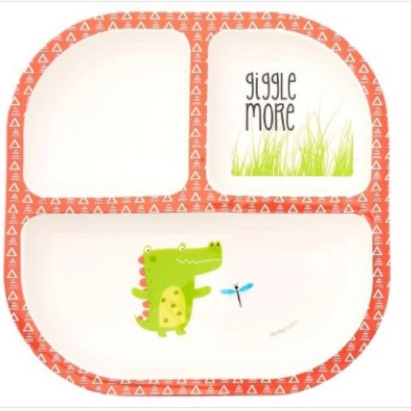 3 New divided Plates Lion, Alligator & Giraffe - Picture 6 of 6